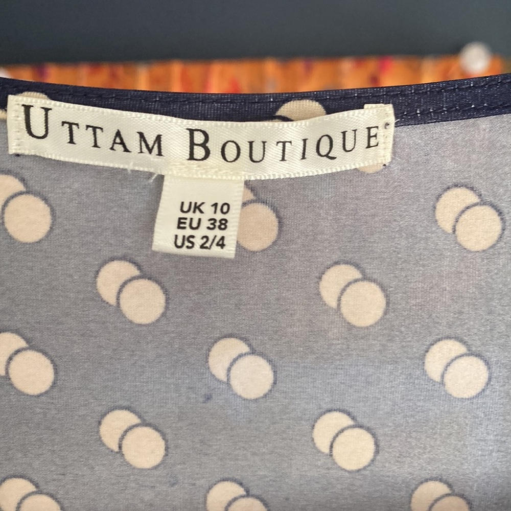 Blue Pattern Dress - image 2